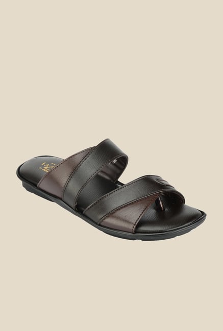 Khadim's Lazard Brown Thong Sandals Khadim's Lazard Brown Thong Sandals