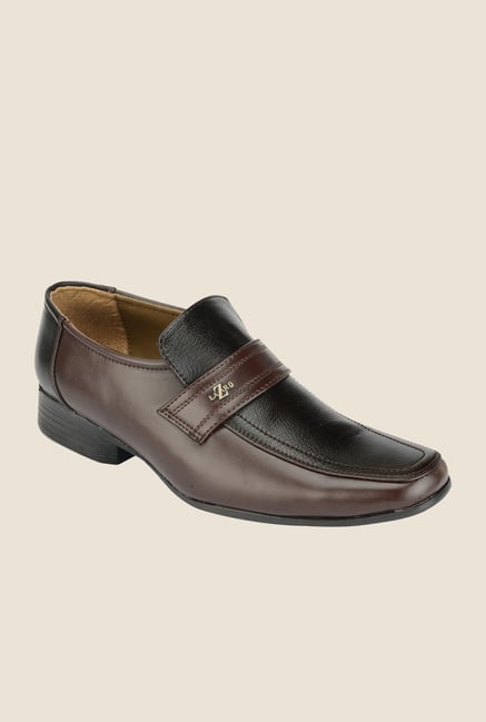 Khadim's Lazard Black & Brown Casual Slip-Ons Khadim's Lazard Black & Brown Casual Slip-Ons