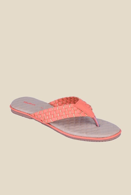 Khadim's Peach Thong Sandals Khadim's Peach Thong Sandals
