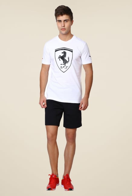 Puma White Logo Print T Shirt Puma White Logo Print T Shirt