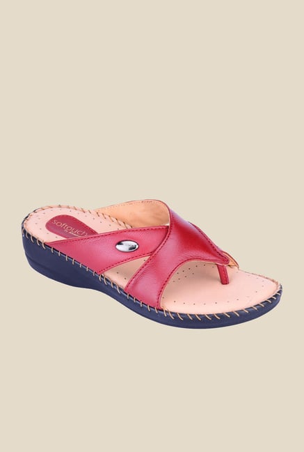 Khadim's Softouch Cherry Wedge Heeled Sandals Khadim's Softouch Cherry Wedge Heeled Sandals