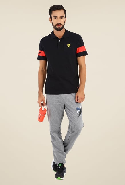 Puma Black Polo T Shirt Puma Black Polo T Shirt