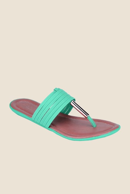 Khadim's Cleo Turquoise T-Strap Sandals Khadim's Cleo Turquoise T-Strap Sandals