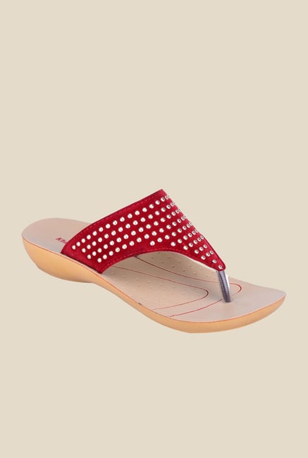 Khadim's Cherry Thong Sandals Khadim's Cherry Thong Sandals