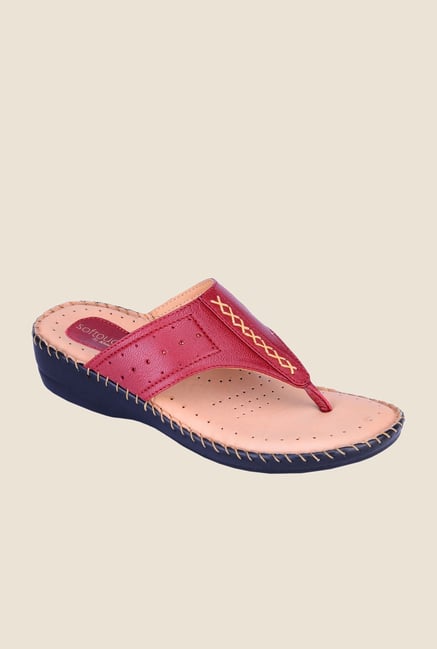 Khadim's Softouch Cherry Wedge Heeled Sandals Khadim's Softouch Cherry Wedge Heeled Sandals
