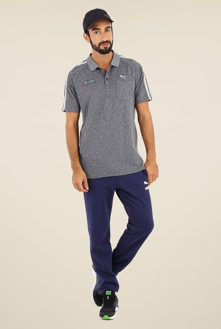 Puma Grey Polo T Shirt Puma Grey Polo T Shirt