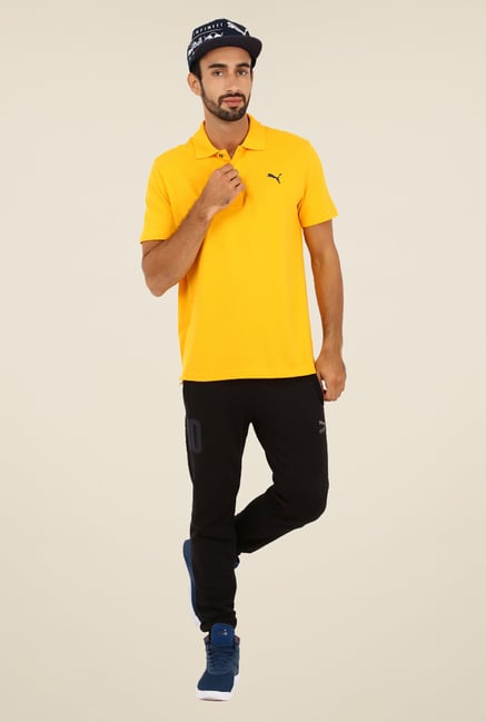 Puma Yellow Polo T Shirt Puma Yellow Polo T Shirt