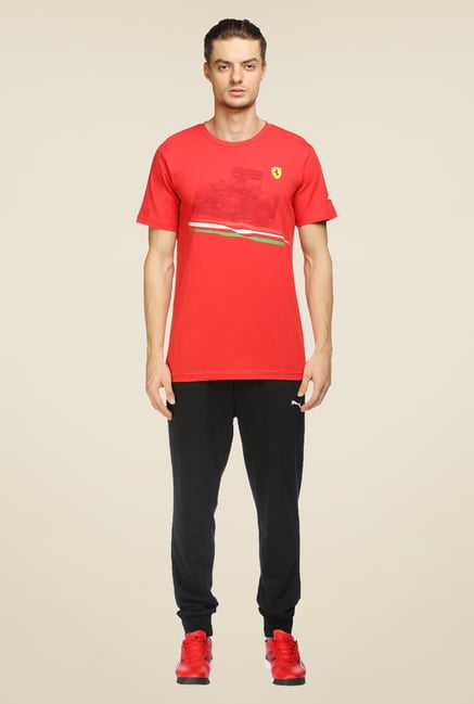 Puma Red Printed T Shirt Puma Red Printed T Shirt