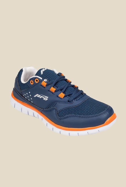 Khadim's Pro Navy & Orange Running Shoes Khadim's Pro Navy & Orange Running Shoes