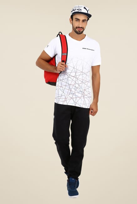 Puma White Graphic Print T Shirt Puma White Graphic Print T Shirt