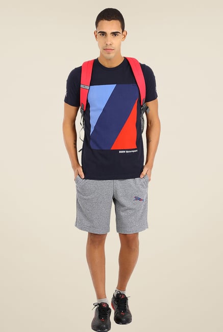 Puma Navy Printed T Shirt Puma Navy Printed T Shirt