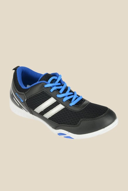 Khadim's Pro Black & Blue Running Shoes Khadim's Pro Black & Blue Running Shoes