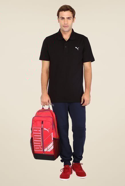 Puma Black Polo T Shirt Puma Black Polo T Shirt