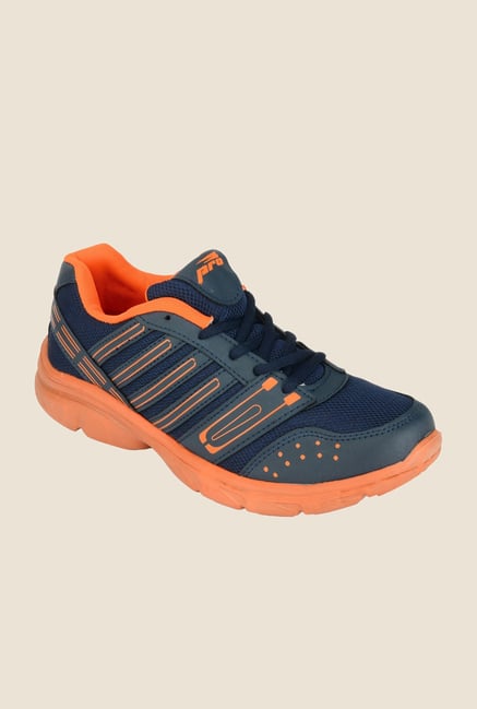 Khadim's Pro Navy & Orange Running Shoes Khadim's Pro Navy & Orange Running Shoes