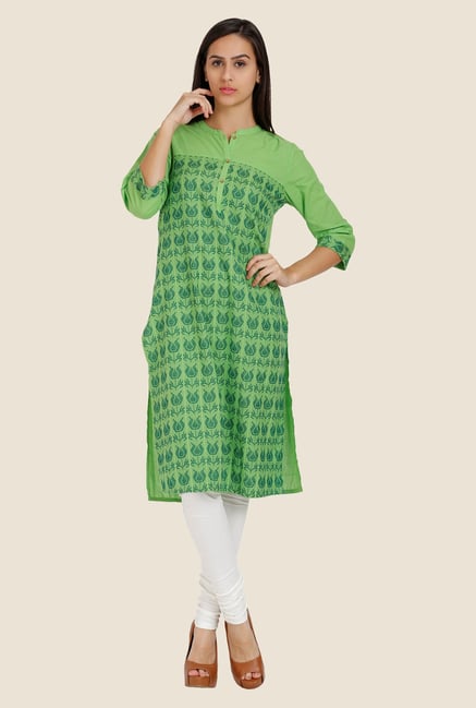 Aurelia Green Printed Kurta Aurelia Green Printed Kurta