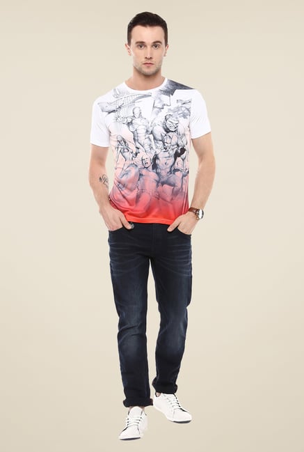 Yepme Avengers Pencil Art White Graphic Printed T Shirt Yepme Avengers Pencil Art White Graphic Printed T Shirt