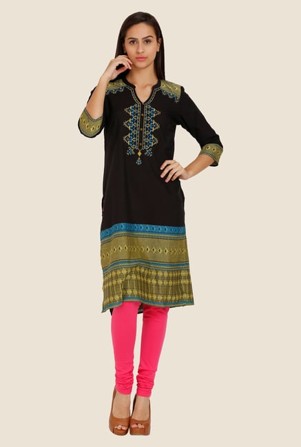 Aurelia Brown Embroidered Kurta Aurelia Brown Embroidered Kurta