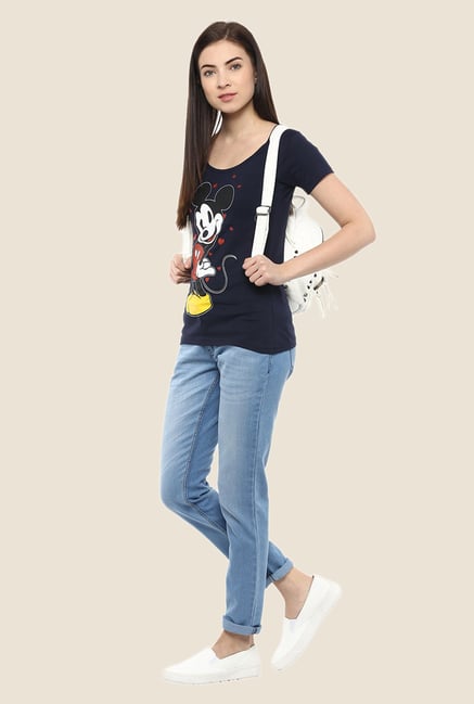 Yepme Marvel & Disney Navy Graphic Printed Tee Yepme Marvel & Disney Navy Graphic Printed Tee