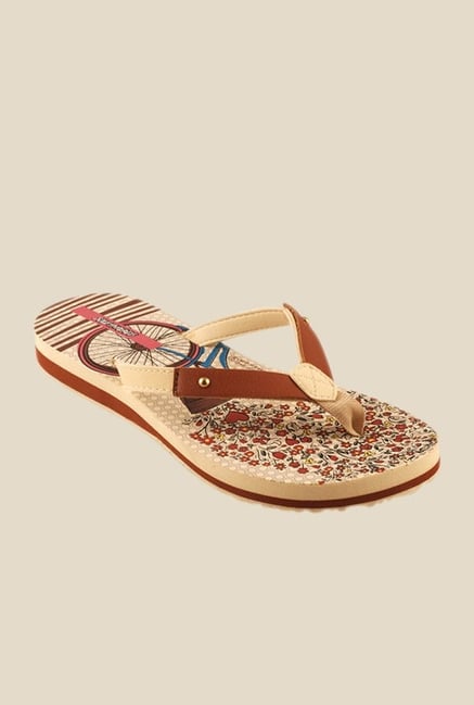 Solethreads Frenchit Beige & Brown Flip Flops Solethreads Frenchit Beige & Brown Flip Flops