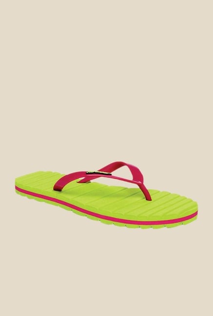 Solethreads Candy Pink & Lime Flip Flops Solethreads Candy Pink & Lime Flip Flops