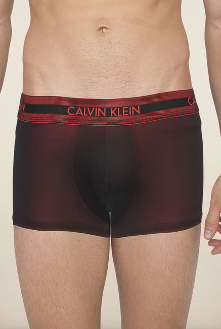 Calvin Klein Black & Red Trunks Calvin Klein Black & Red Trunks