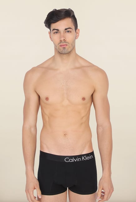 Calvin Klein Plain Black Trunks Calvin Klein Plain Black Trunks