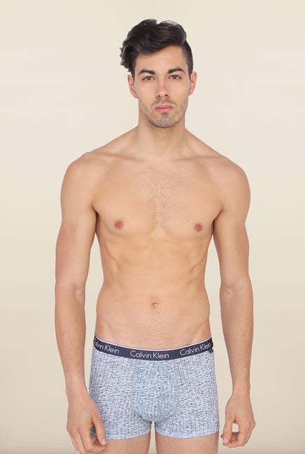 Calvin Klein Sky Blue Printed Trunks Calvin Klein Sky Blue Printed Trunks