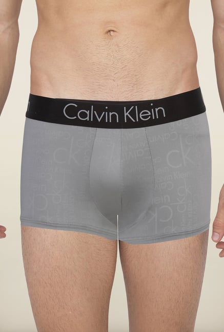 Calvin Klein Grey Cotton Trunks Calvin Klein Grey Cotton Trunks