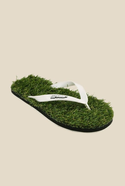 Solethreads Grass White & Green Flip Flops Solethreads Grass White & Green Flip Flops