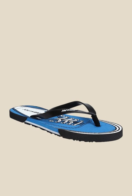 Solethreads Black & Aqua Blue Flip Flops Solethreads Black & Aqua Blue Flip Flops