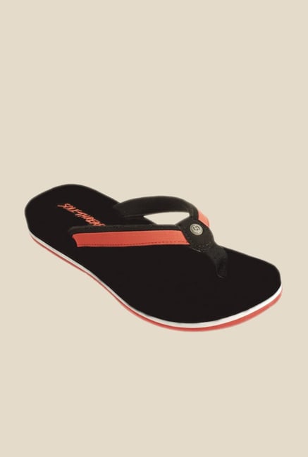 Solethreads Health Plus Black & Orange Flip Flops Solethreads Health Plus Black & Orange Flip Flops