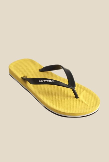 Solethreads Gripster Black & Yellow Flip Flops Solethreads Gripster Black & Yellow Flip Flops