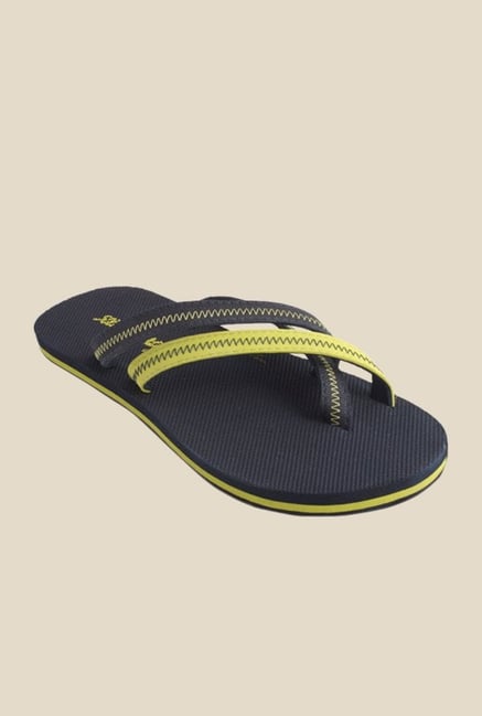 Solethreads Stark Navy & Green Flip Flops Solethreads Stark Navy & Green Flip Flops
