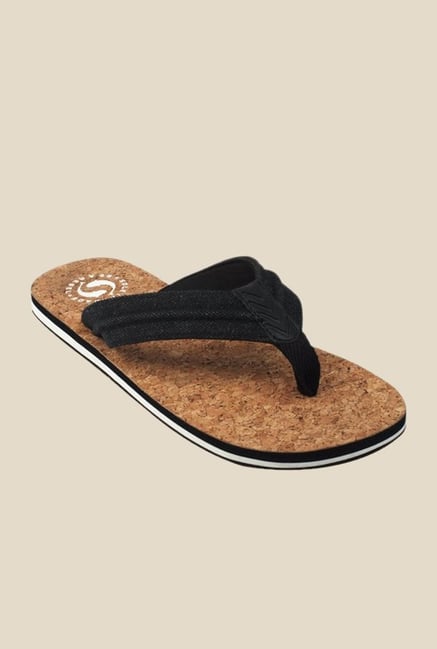 Solethreads Cork Black Flip Flops Solethreads Cork Black Flip Flops