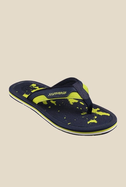 Solethreads Splash Navy & Green Flip Flops Solethreads Splash Navy & Green Flip Flops
