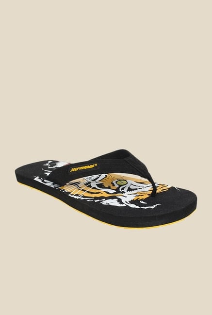Solethreads Tiger Black Flip Flops Solethreads Tiger Black Flip Flops