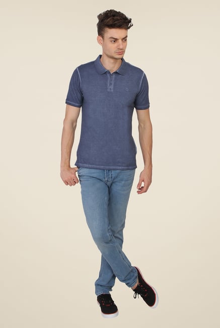 Calvin Klein Grey Solid Polo T-Shirt Calvin Klein Grey Solid Polo T-Shirt
