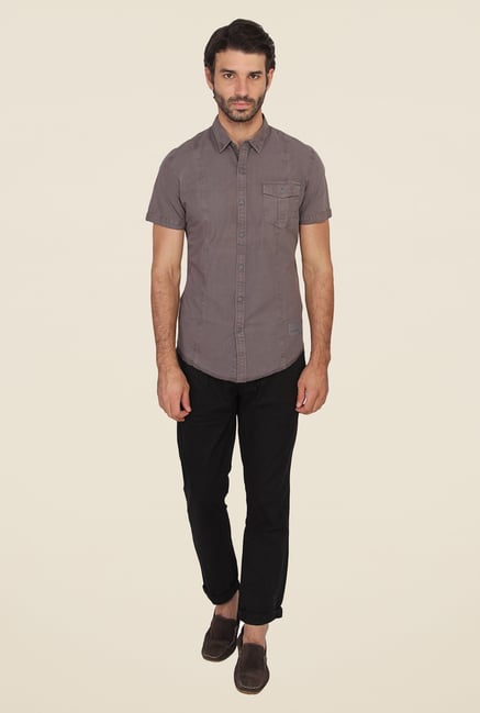 Calvin Klein Brown Solid Shirt Calvin Klein Brown Solid Shirt
