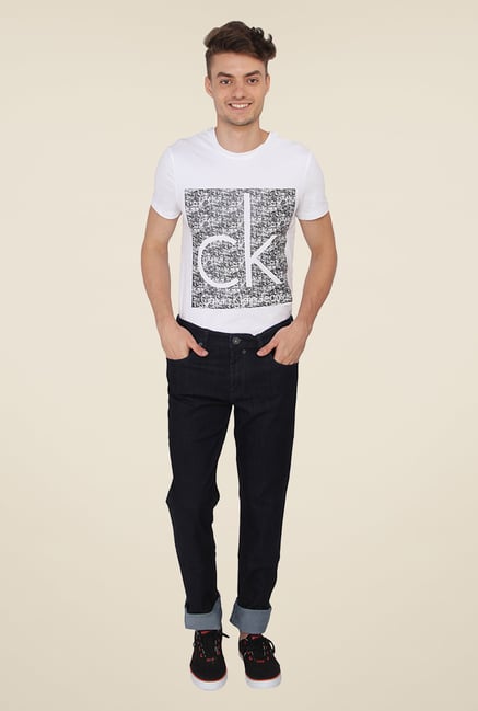 Calvin Klein Navy Solid Jeans Calvin Klein Navy Solid Jeans