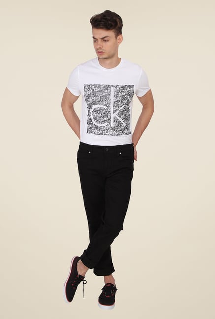 Calvin Klein Black Solid Skinny Fit Jeans Calvin Klein Black Solid Skinny Fit Jeans