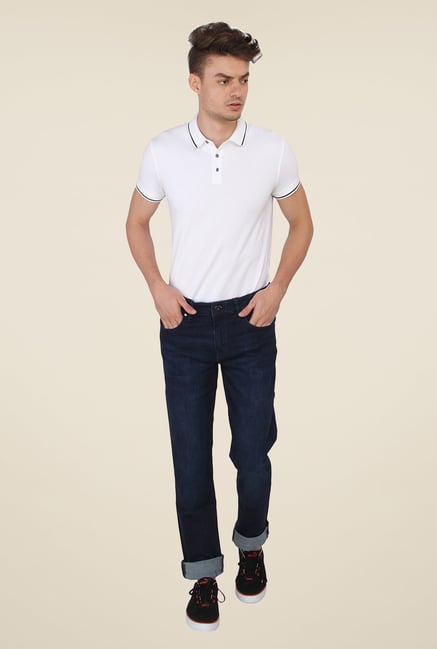 Calvin Klein Dark Blue Light Wash Skinny Fit Jeans Calvin Klein Dark Blue Light Wash Skinny Fit Jeans