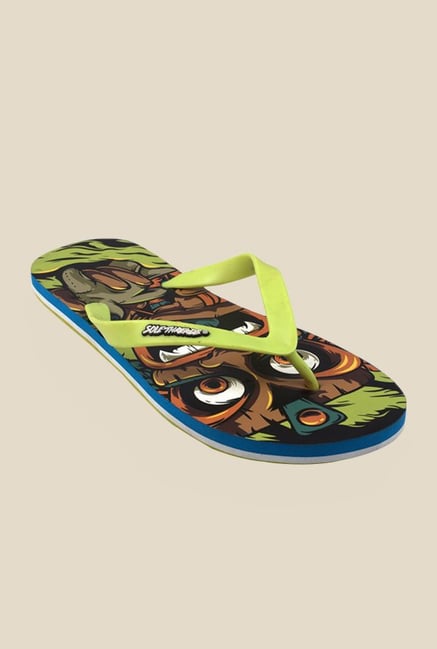 Solethreads Zullu Green Flip Flops Solethreads Zullu Green Flip Flops