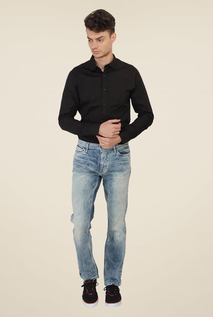 Calvin Klein Blue Acid Wash Jeans Calvin Klein Blue Acid Wash Jeans