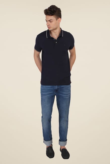 Calvin Klein Black Solid Polo T-Shirt Calvin Klein Black Solid Polo T-Shirt