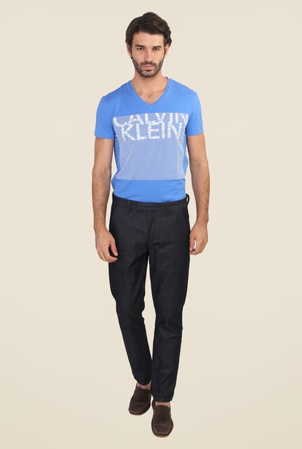 Calvin Klein Black Solid Chinos Calvin Klein Black Solid Chinos