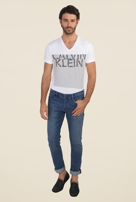 Calvin Klein Blue Solid Jeans Calvin Klein Blue Solid Jeans