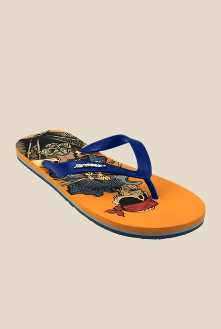 Solethreads Bandana Blue & Orange Flip Flops Solethreads Bandana Blue & Orange Flip Flops