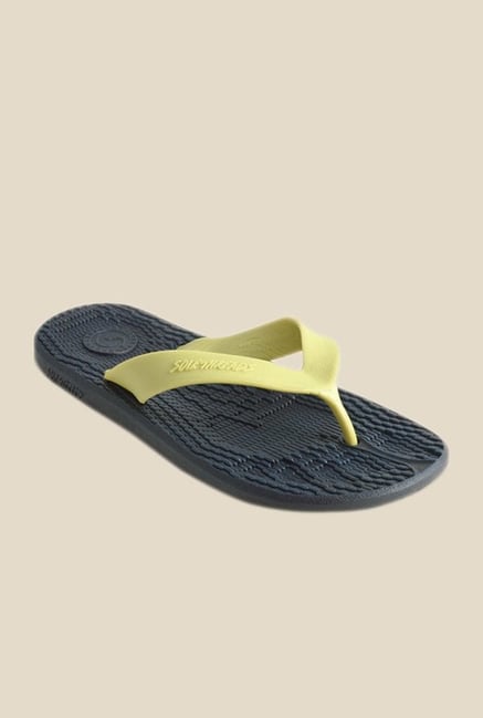 Solethreads Everlast Lime Green & Navy Flip Flops Solethreads Everlast Lime Green & Navy Flip Flops