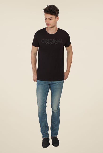 Calvin Klein Black Graphic Print T-Shirt Calvin Klein Black Graphic Print T-Shirt
