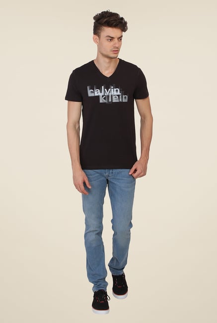 Calvin Klein Black Graphic Print T-Shirt Calvin Klein Black Graphic Print T-Shirt
